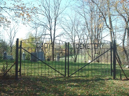 Cady Cemetery Entrance